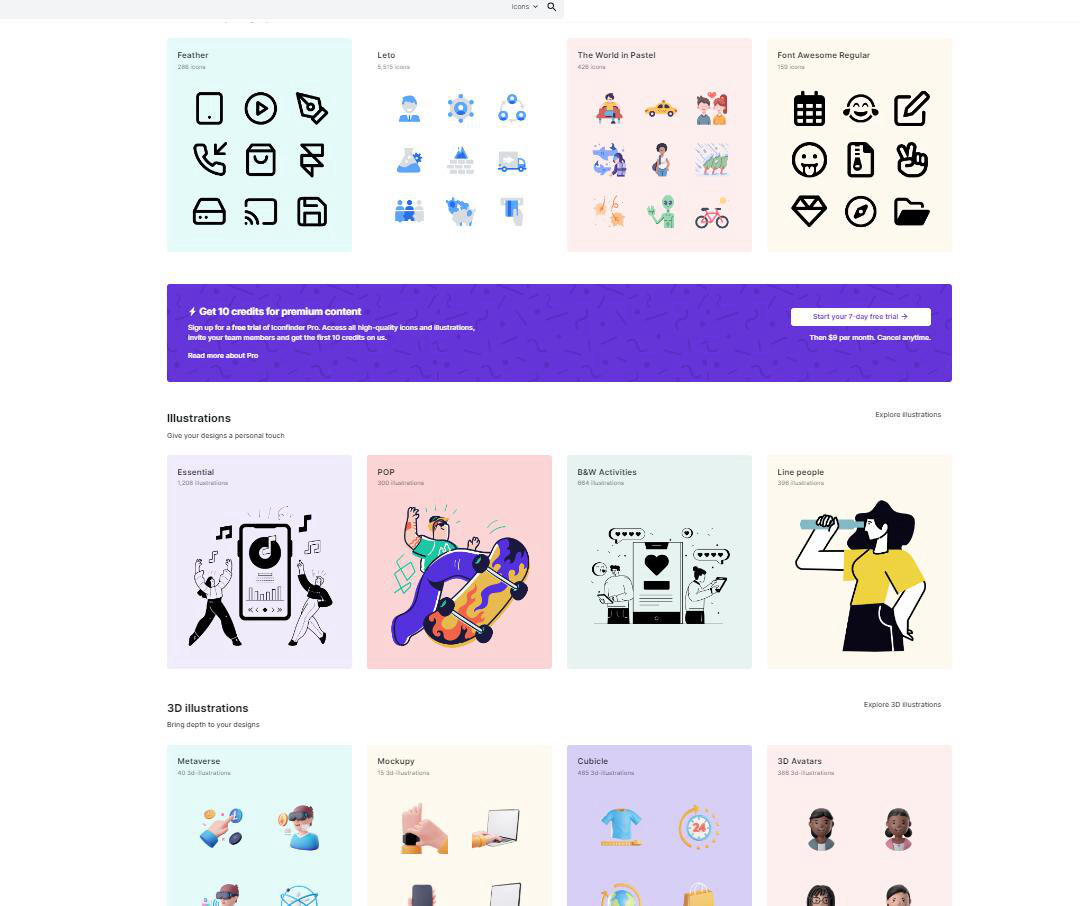 iconfinder.com是一个图标搜索和下载平台，用户可以在该网站上查找各种类型的图标，如应用程序图标、网站图标、社交媒体图标等。